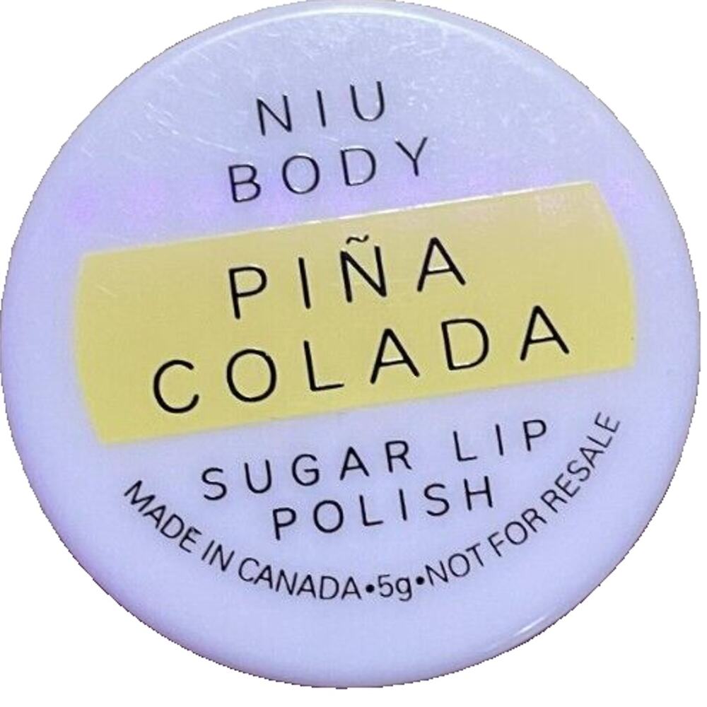 Niu Body Piña Colada Sugar Lip Polish Travel Sample Mini Sz 5g New Without Box
